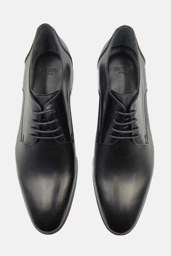 ΠΑΠΟΥΤΣΙΑ BOSS SHOES - BLACK SPAZZOLATO/LINEAR